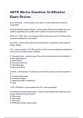 ABYC Marine Electrical Certification Exam Review 2025&sol;2026 &ndash; Complete Study Guide with Verified Questions&comma; Detailed Answers&comma; and Step-by-Step Solutions