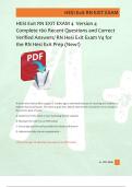 HESI Exit RN EXIT EXAM 4  Version 4  Complete 160 Recent Questions and Correct  Verified Answers&sol; RN Hesi Exit Exam V4 for  the RN Hesi Exit Prep &lpar;New&excl;&rpar; 