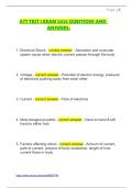 ATT TEST 1 EXAM 2025 QUESTIONS AND ANSWERS