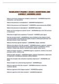 NAGELHOUT PHARM 1 EXAM 3 QUESTIONS AND CORRECT ANSWERS 2026&excl;&excl;