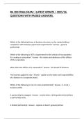 BA 200 FINAL EXAM &vert; LATEST UPDATE &vert; 2025&sol;26 QUESTIONS WITH PASSED ANSWERS&period;