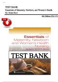 Test Bank &ndash; Essentials of Maternity&comma; Newborn&comma; and Women&rsquo;s Health Nursing&comma; 6th Edition by Susan Ricci &lpar;All 51 Chapters&rpar;