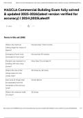 NASCLA Commercial Building Exam fully solved & updated 2025-2026&lpar;latest version verified for accuracy&rpar; &vert; 20242025Latest&excl;&excl;