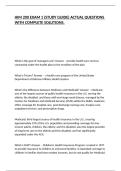 HIM 200 EXAM 1 &lpar;STUDY GUIDE&rpar; ACTUAL QUESTIONS WITH COMPLETE SOLUTIONS&period;