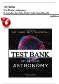 Test Bank &ndash; 21st Century Astronomy&comma; 4th Edition by Laura Kay&comma; Stacy Palen&comma; Bradford Smith&comma; George Blumenthal &lpar;All Chapters Covered&rpar;