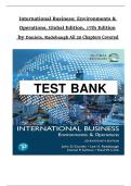 International Business 17th Global Edition &vert; Daniels & Radebaugh &vert; Complete Chapters 1&ndash;20 Guide