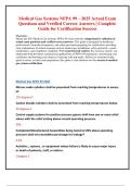 Medical Gas Systems NFPA 99 &ndash; 2025 Actual Exam  Questions and Verified Correct Answers &vert; Complete  Guide for Certification Success  pdf