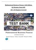 Multinational Business Finance Test Bank &vert; Eiteman & Stonehill 16th Ed &vert; All Chapters