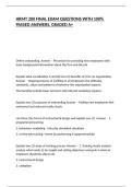 HRMT 200 FINAL EXAM QUESTIONS WITH 100&percnt; PASSED ANSWERS&comma; GRADED A&plus;