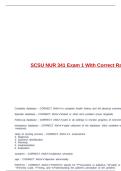 SCSU NUR 341 Exam 1 With Correct Rationales