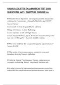 HAWAII ADJUSTER EXAMINATION TEST 2026 QUESTIONS WITH ANSWERS GRADED A&plus;
