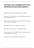 HBX CORE ACTUAL EXAMINATION TEST 2026 QUESTIONS WITH SOLUTIONS GRADED A&plus;
