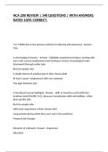 HCA 200 REVIEW &vert; 148 QUESTIONS &vert; WITH ANSWERS RATED 100&percnt; CORRECT&period;