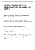 HBX CORE FINAL EXAM SCRIPT 2026 COMPLETE QUESTIONS AND ANSWERS 100&percnt; CORRECT