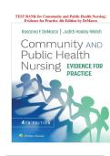 Test Bank for Community and Public Health Nursing&colon; Evidence for Practice&comma; 4th Edition by Rosanna DeMarco and Judith Healey-Walsh