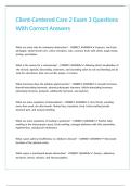 Client-Centered Care 2 Exam 3 Questions With Correct Answers