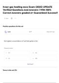 hvacr gas heating esco Exam &lpar;2025&rpar; UPDATE Verified Questions And Answers &vert; With 100&percnt; Correct Answers graded A&plus; Guaranteed Success&excl;&excl;