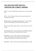 HCA 200 EXAM SCRIPT 2026 FULL QUESTIONS AND CORRECT ANSWERS