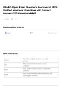 USABO Open Exam Questions & Answers &vert; 100&percnt; Verified solutions &vert;Questions with Correct Answers 2025 latest update&excl;&excl;