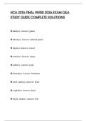 HCA 201A FINAL PAPER 2026 EXAM Q&A STUDY GUIDE COMPLETE SOLUTIONS