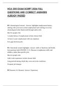 HCA 200 EXAM SCRIPT 2026 FULL QUESTIONS AND CORRECT ANSWERS ALREADY PASSED