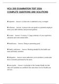 HCA 200 EXAMINATION TEST 2026 COMPLETE QUESTIONS AND SOLUTIONS