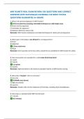 WKF KUMITE REAL EXAM REVIEW 150 QUESTIONS AND CORRECT ANSWERS WITH RATIONALES COVERING THE MOST TESTED QUESTIONS GUARANTEE A&plus; GRADE