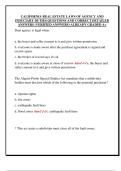 CALIFORNIA REAL ESTATE LAWS OF AGENCY AND  FIDUCIARY DUTIES QUESTIONS AND CORRECT DETAILED  ANSWERS &lpar;VERIFIED ANSWERS&rpar; ALREADY GRADED A&plus; 