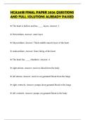 HCA201B FINAL PAPER 2026 QUESTIONS AND FULL SOLUTIONS ALREADY PASSED