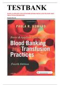Test Bank For Basic and Applied Concepts of Blood Banking and Transfusion Practices&comma; 4th Edition
