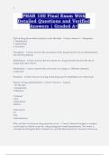 PHAR 100 Final Exam With  Detailed Questions and Verified  Answers &vert; Graded A&plus; 