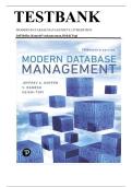 Accredited Test Bank Solution For Modern Database Management 14th edition Jeff Hoffer Heikki Topi Ramesh Venkataraman Hillol Bala