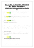 NSG 152 FINAL &vert; QUESTIONS AND 100&percnt; CORRECT WELL DETAILED ANSWERS&vert;LATEST UPDATE&excl;&excl;&excl;2025&sol;2026&vert;GUARANTEED PASS&vert;GRADED A&plus; 