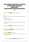 NSG 152 -COMMUNITY BASED PRACTICE &vert; QUESTIONS AND 100&percnt; CORRECT WELL DETAILED ANSWERS&vert;LATEST UPDATE&excl;&excl;&excl;2025&sol;2026&vert;GUARANTEED PASS&vert;GRADED A&plus; 