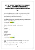 NSG 152 MIDTERM EXAM &vert; QUESTIONS AND 100&percnt; CORRECT WELL DETAILED ANSWERS&vert;LATEST UPDATE&excl;&excl;&excl;2025&sol;2026&vert;GUARANTEED PASS&vert;GRADED A&plus; 