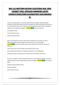 NSG 152 MIDTERM REVIEW QUESTIONS AND 100&percnt; CORRECT WELL DETAILED ANSWERS&vert;LATEST UPDATE&excl;&excl;&excl;2025&sol;2026&vert;GUARANTEED PASS&vert;GRADED A&plus; 