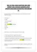 NSG 152 FINAL EXAM QUESTIONS AND 100&percnt; CORRECT WELL DETAILED ANSWERS&vert;LATEST UPDATE&excl;&excl;&excl;2025&sol;2026&vert;GUARANTEED PASS&vert;GRADED A&plus; 