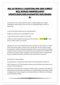 NSG 152 MODULE 1&vert;QUESTIONS AND 100&percnt; CORRECT WELL DETAILED ANSWERS&vert;LATEST UPDATE&excl;&excl;&excl;2025&sol;2026&vert;GUARANTEED PASS&vert;GRADED A&plus; 
