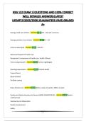 NSG 152 EXAM 1&vert;QUESTIONS AND 100&percnt; CORRECT WELL DETAILED ANSWERS&vert;LATEST UPDATE&excl;&excl;&excl;2025&sol;2026&vert;GUARANTEED PASS&vert;GRADED A&plus; 