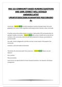 NSG 152-COMMUNITY BASED NURSING&vert;QUESTIONS AND 100&percnt; CORRECT WELL DETAILED ANSWERS&vert;LATEST UPDATE&excl;&excl;&excl;2025&sol;2026&vert;GUARANTEED PASS&vert;GRADED A&plus; 