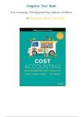 Test Bank for Cost Accounting&colon; With Integrated Data Analytics 1st Edition&comma; all chapter questions covered and answers Graded A&plus;  