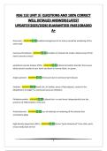 NSG 152 UNIT 3&vert; QUESTIONS AND 100&percnt; CORRECT WELL DETAILED ANSWERS&vert;LATEST UPDATE&excl;&excl;&excl;2025&sol;2026&vert;GUARANTEED PASS&vert;GRADED A&plus; 