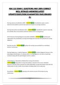 NSG 152 EXAM 1 QUESTIONS AND 100&percnt; CORRECT WELL DETAILED ANSWERS&vert;LATEST UPDATE&excl;&excl;&excl;2025&sol;2026&vert;GUARANTEED PASS&vert;GRADED A&plus; 