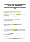 NSG 152 EXAM 1 &vert;QUESTIONS AND 100&percnt; CORRECT WELL DETAILED ANSWERS&vert;LATEST UPDATE&excl;&excl;&excl;2025&sol;2026&vert;GUARANTEED PASS&vert;GRADED A&plus; 