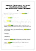 NSG 152 TEST 1&vert;QUESTIONS AND 100&percnt; CORRECT WELL DETAILED ANSWERS&vert;LATEST UPDATE&excl;&excl;&excl;2025&sol;2026&vert;GUARANTEED PASS&vert;GRADED A&plus; 