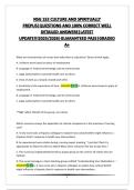 NSG 152 CULTURE AND SPIRITUALLY PREPUS&vert;QUESTIONS AND 100&percnt; CORRECT WELL DETAILED ANSWERS&vert;LATEST UPDATE&excl;&excl;&excl;2025&sol;2026&vert;GUARANTEED PASS&vert;GRADED A&plus; 