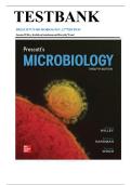 Test Bank for Prescott's Microbiology 12th Edition by Joanne M&period; Willey&comma; Kathleen M&period; Sandman&comma; Dorothy H&period; Wood&vert;9781264088393&vert; All Chapters 1-42&vert; LATEST