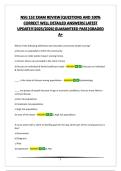 NSG 152 EXAM REVIEW&vert;QUESTIONS AND 100&percnt; CORRECT WELL DETAILED ANSWERS&vert;LATEST UPDATE&excl;&excl;&excl;2025&sol;2026&vert;GUARANTEED PASS&vert;GRADED A&plus; 