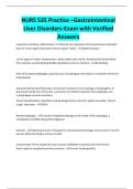 NURS 535 Practice &ndash;Gastrointestinal Liver Disorders-Exam with Verified Answers