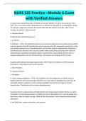NURS 535 Practice &ndash;Module 6-Exam with Verified Answers